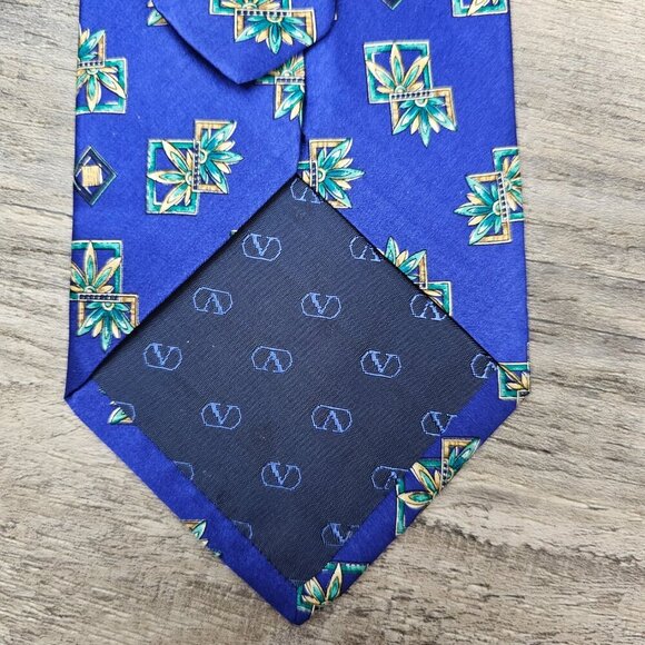 Valentino Cravatte New Men's Tie 100% Silk Italian Made Printed Long Necktie - Picture 5 of 8